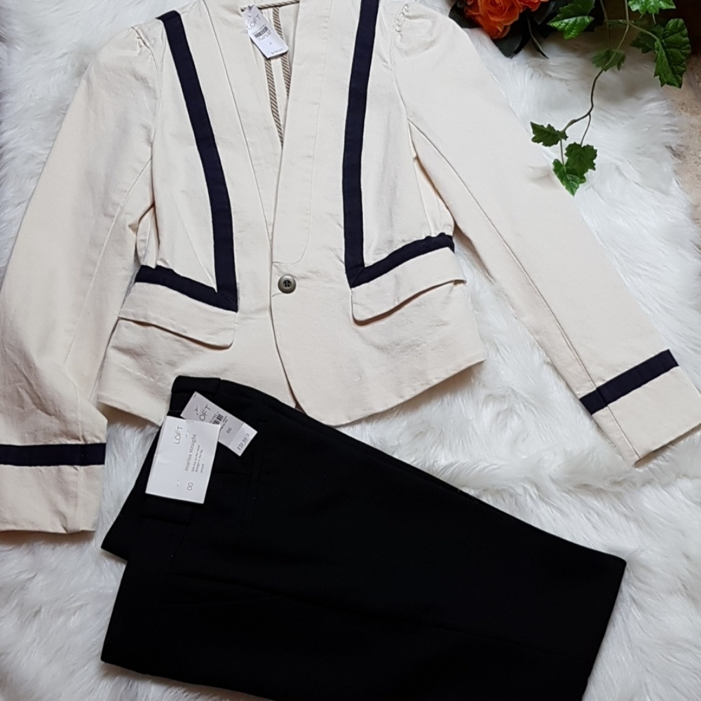 NWT LOFT ANN  TAYLOR BLAZER  SIZE 2 - Picture 2 of 5